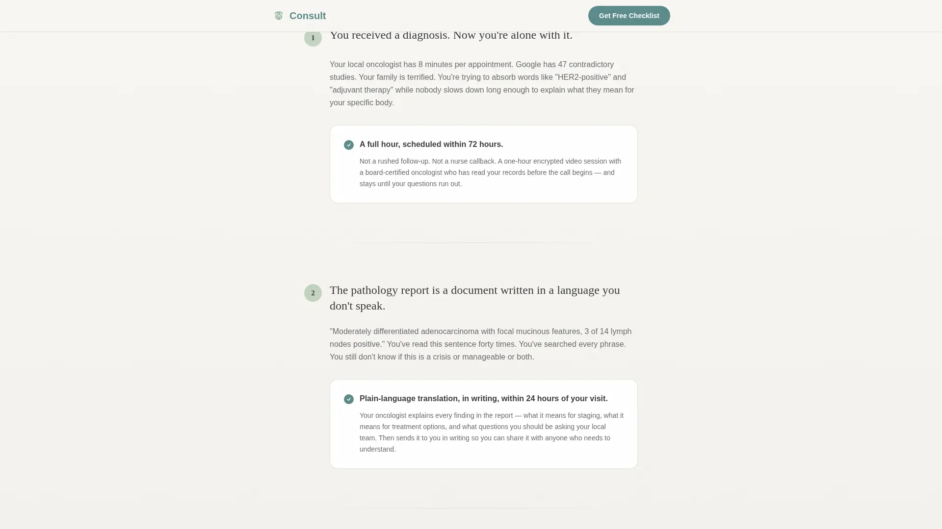 Oncologist Reviews Website Template
