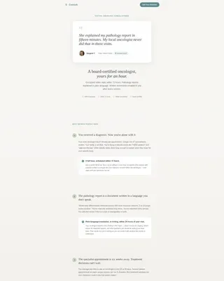 Oncologist Reviews Website Template