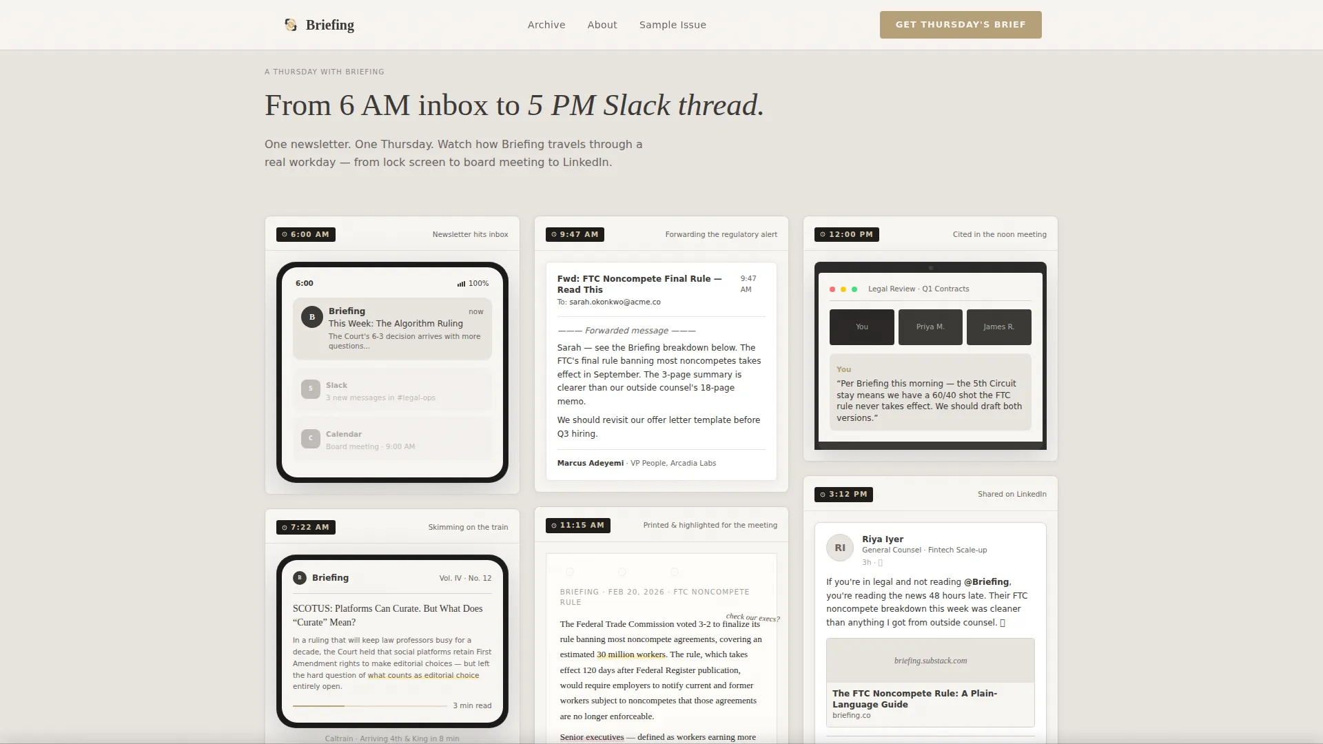 Authoritative Legal Newsletter Landing Page Template