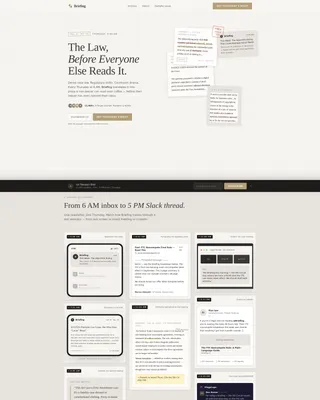 Authoritative Legal Newsletter Landing Page Template