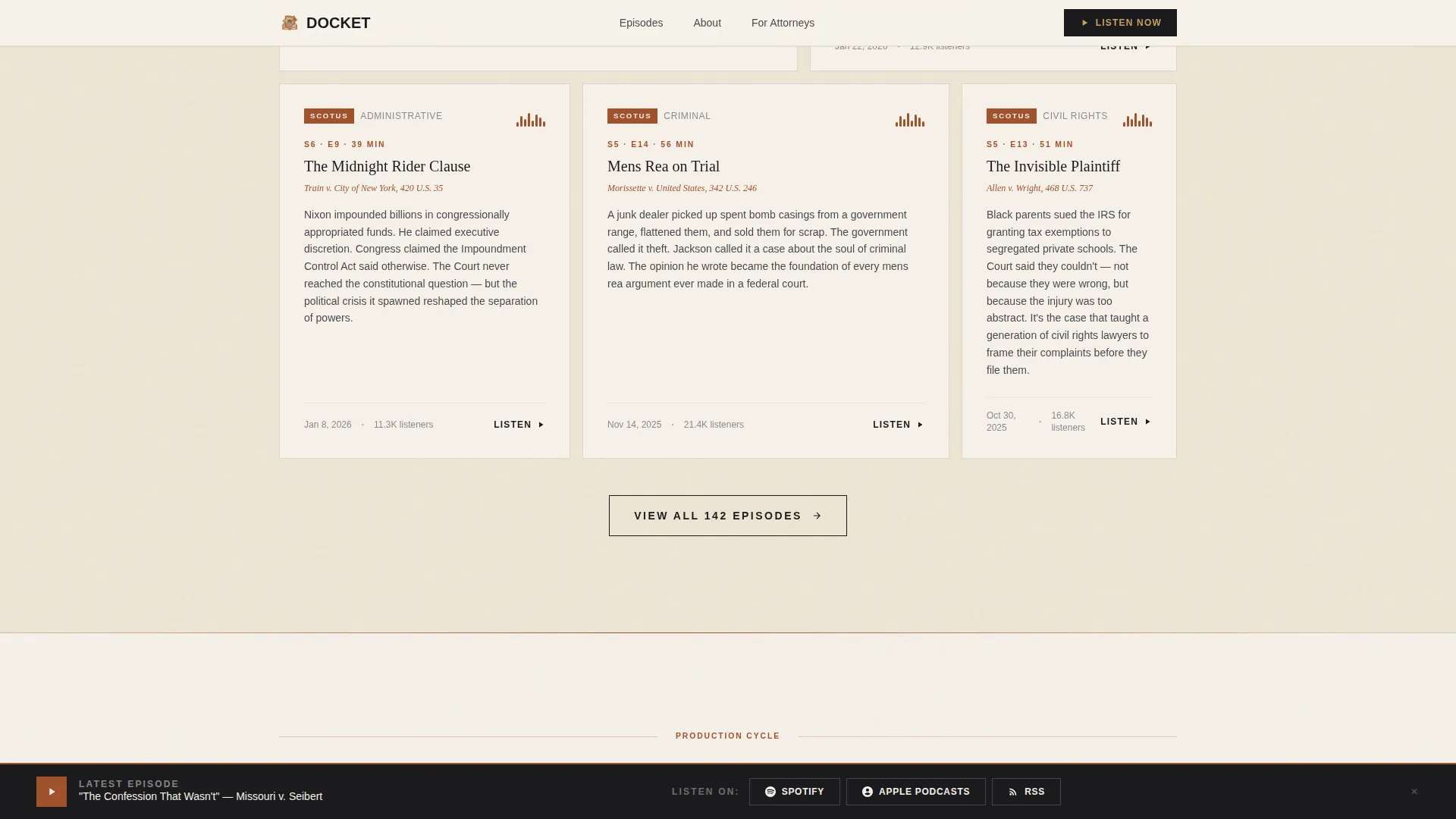 Legal Podcast Editorial Landing Page Template
