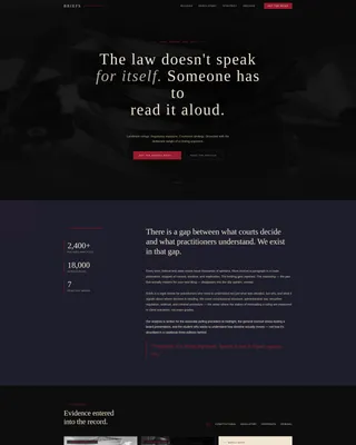 Legal Blog Landing Page Template for Editorial Teams