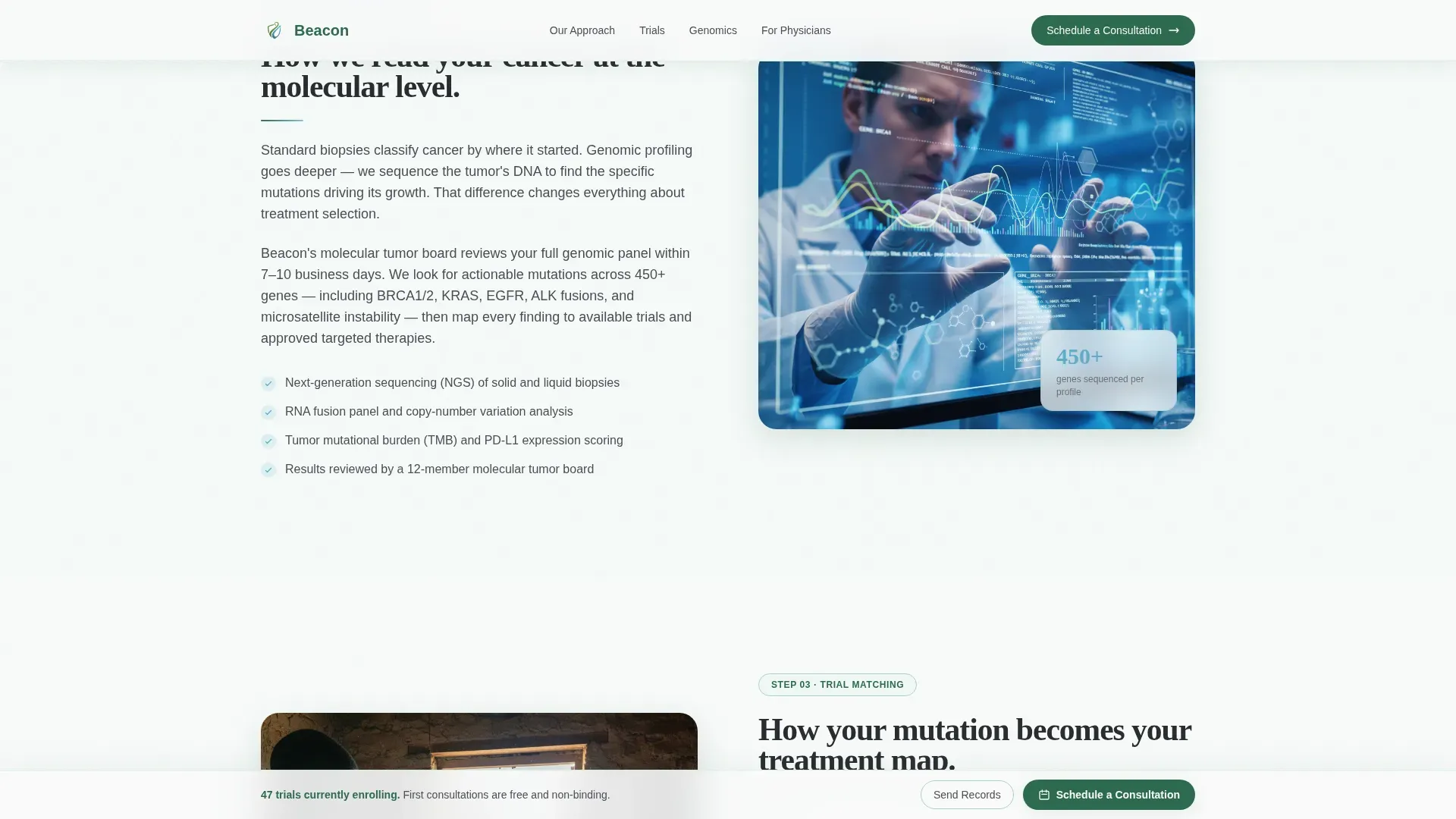 Oncology Medicine Education Website Template