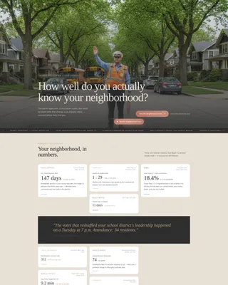 Local Community News Landing Page Template