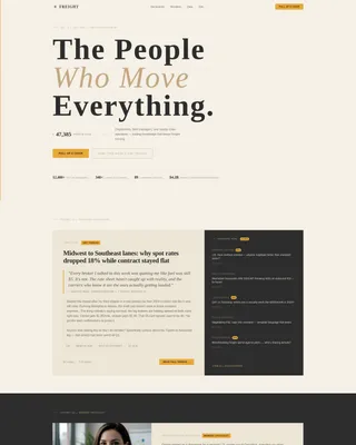 Logistics Community Forum Landing Page Template