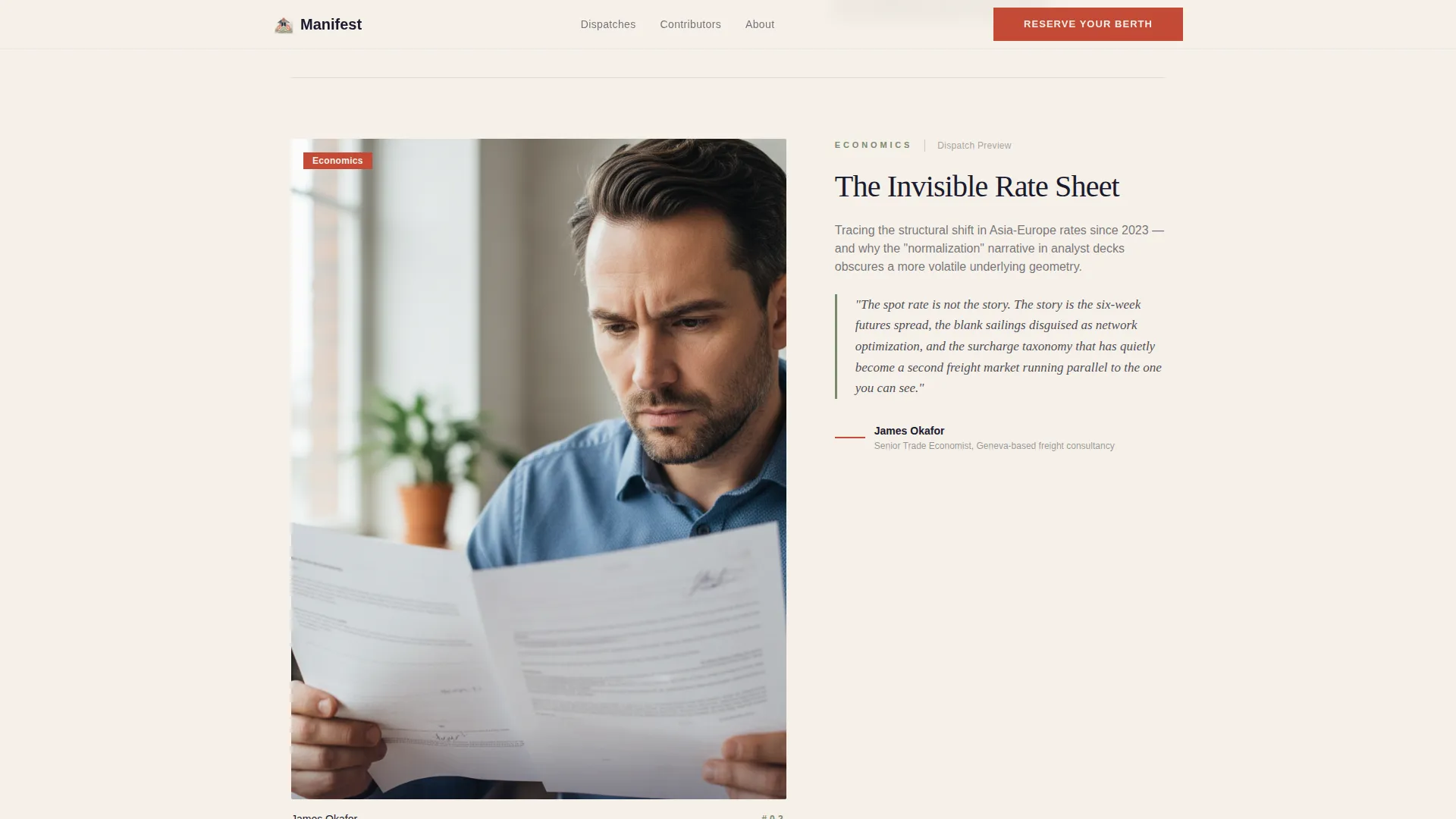 Logistics Industry Landing Page Template