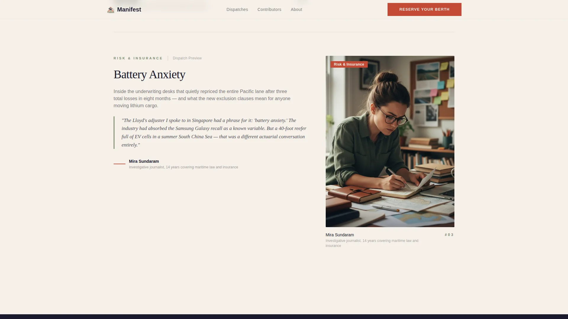 Logistics Industry Landing Page Template