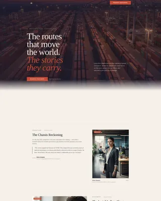 Logistics Industry Landing Page Template