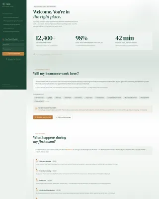 Optometrist FAQ Website Template