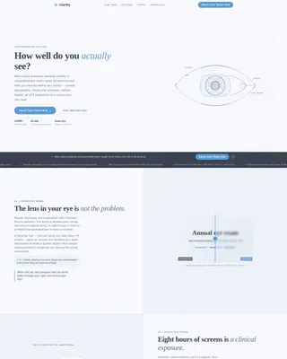 Optometrist Booking Website Template