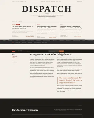 Investigative Logistics Blog Landing Page Template