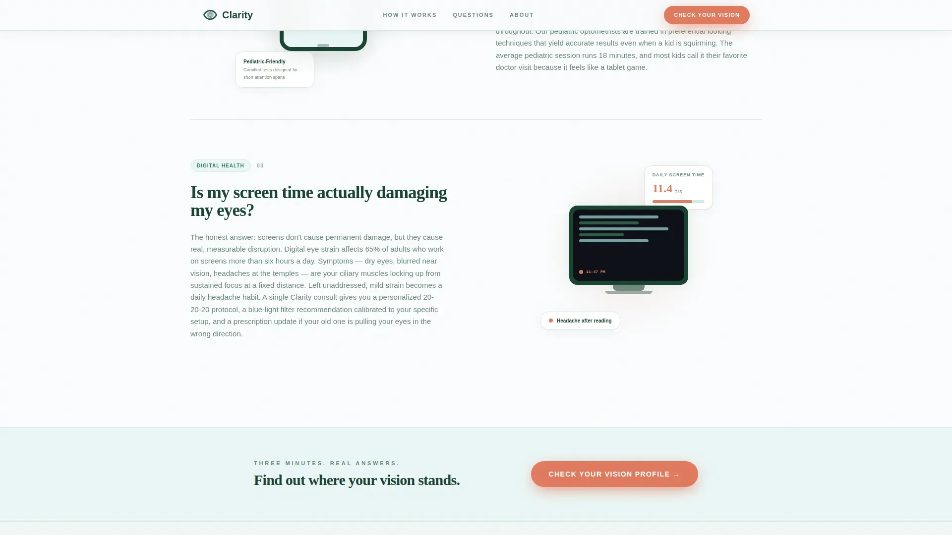 Optometrist Booking Website Template
