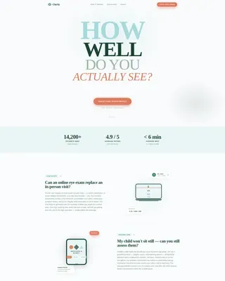 Optometrist Booking Website Template