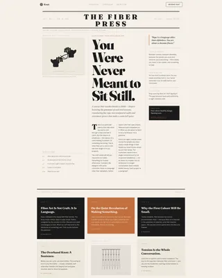 Macramé & Fiber Art Course Landing Page Template