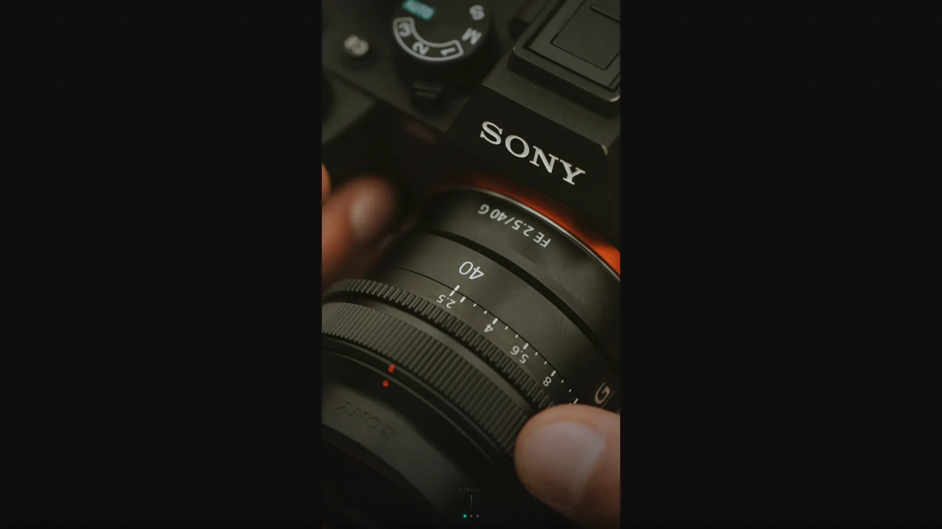 Cinematic Macro Photography Landing Page Template