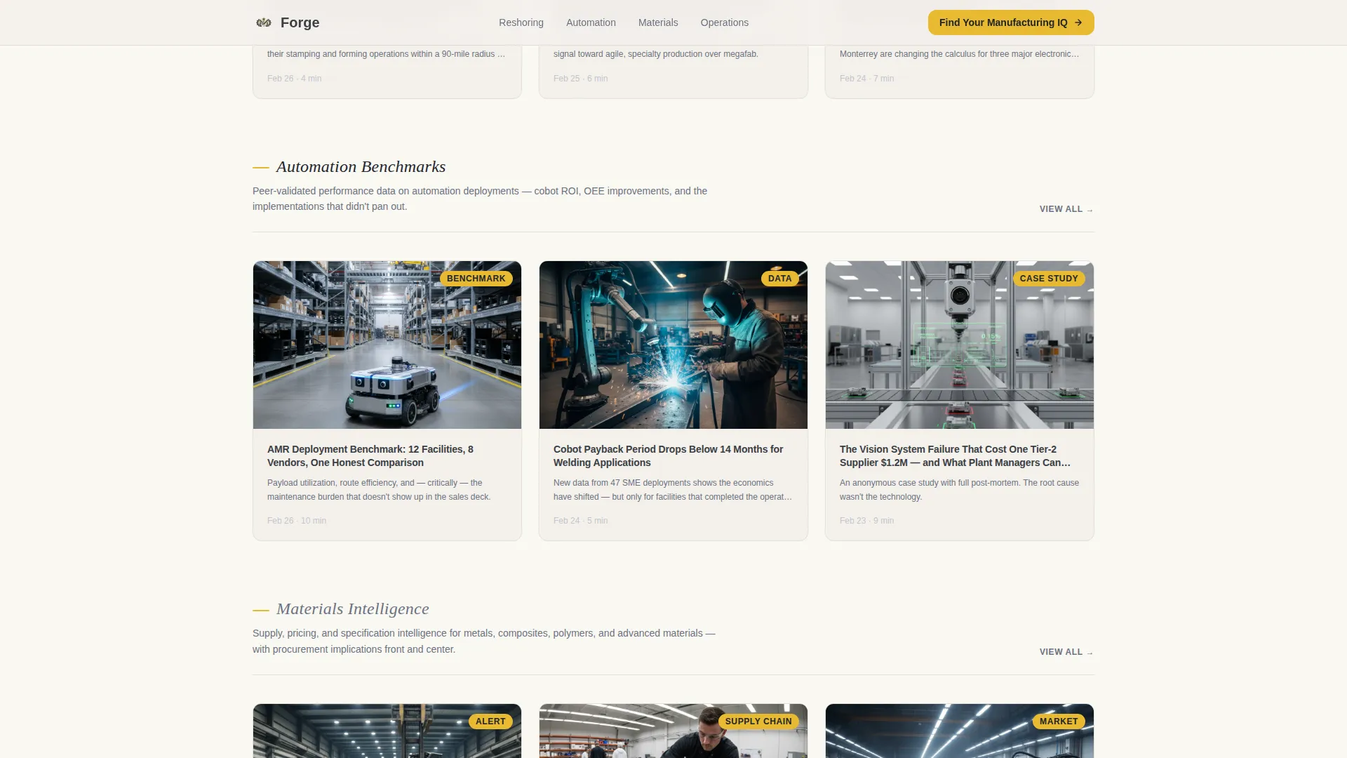 Industrial Manufacturing News Blog Landing Page Template