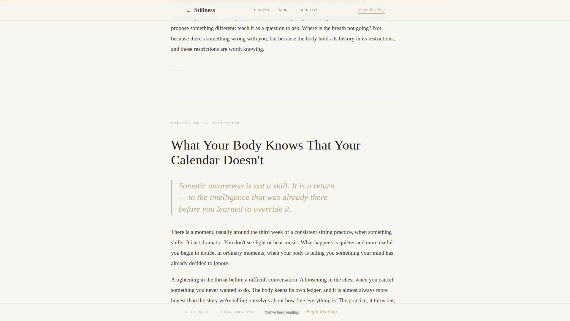 Contemplative Mindfulness Blog Landing Page Template