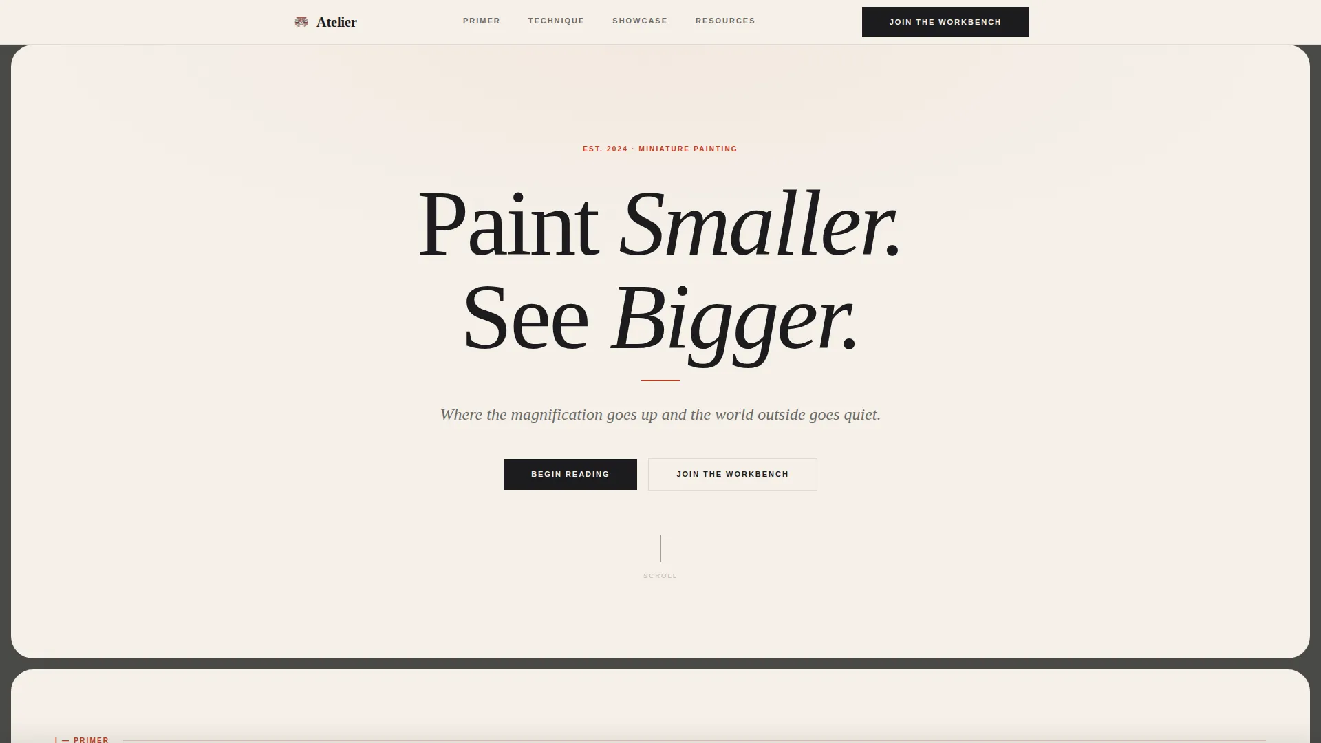Hobby & Passion Content Portfolio & Case Study Website Template