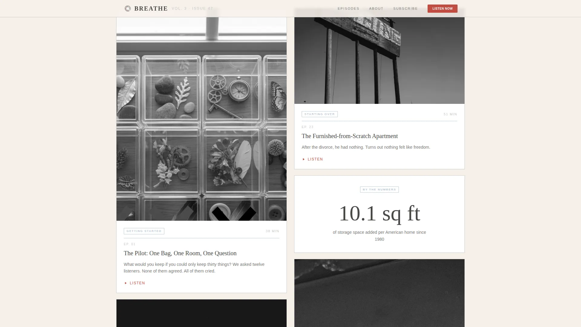 Minimalism Podcast Landing Page Template