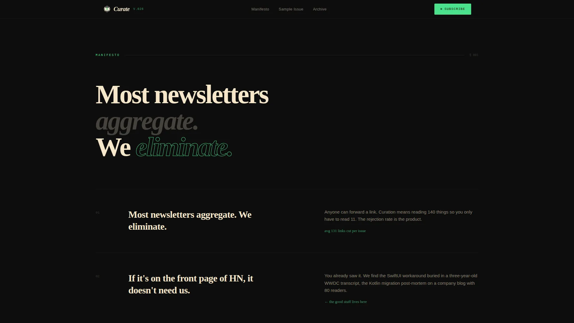 Cinematic Dark Mobile Dev Newsletter Landing Page