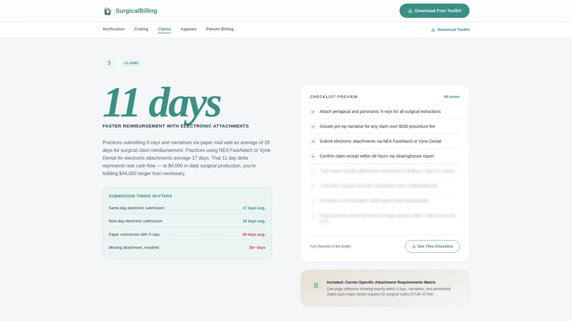 Streamlined Oral Surgeon Landing Page Template
