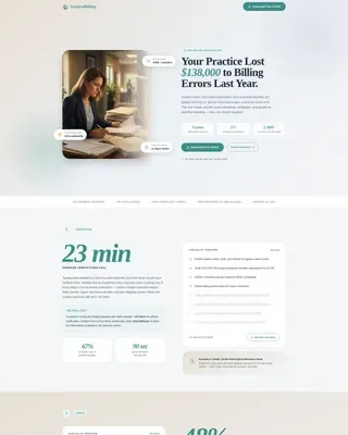 Streamlined Oral Surgeon Landing Page Template