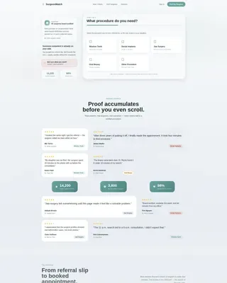 Oral Surgeon Reviews Website Template