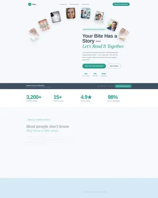 Orthodontist Free Assessment & Patient Education Website Template