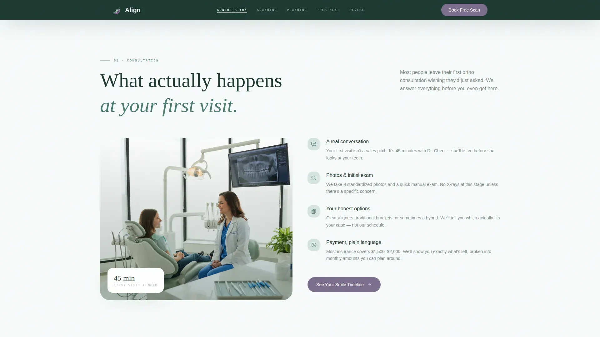 Orthodontic Treatment Journey & Process Transparency Website