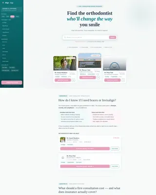 Orthodontist Directory & Provider Search Website Template