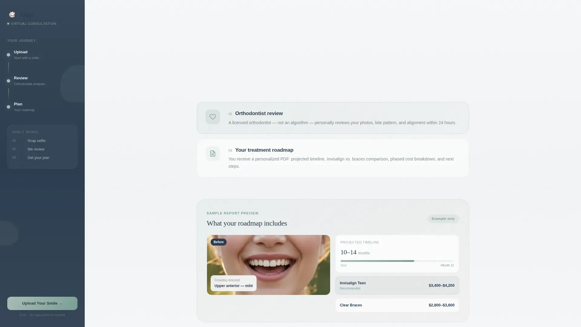 Orthodontist Virtual Consultation Landing Page Template