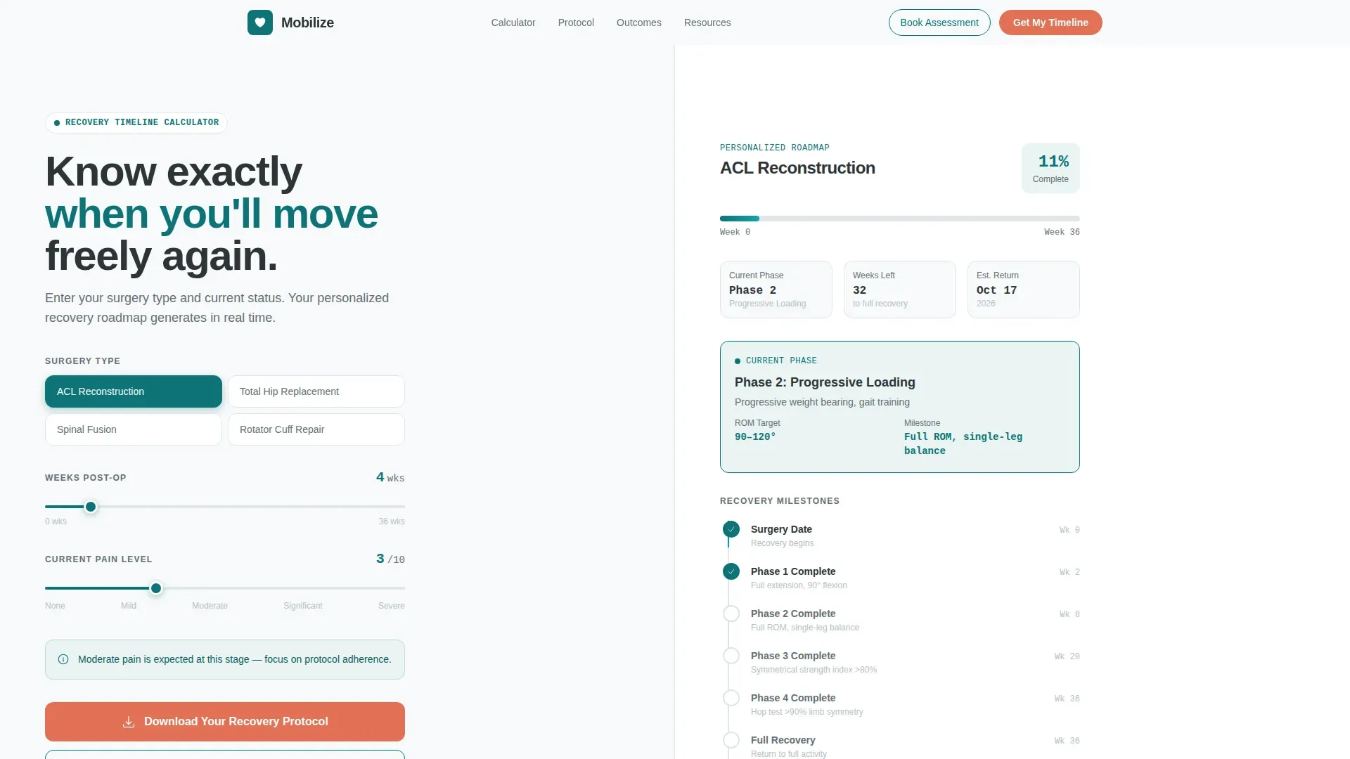 Orthopedic & Sports Medicine Booking Website Template