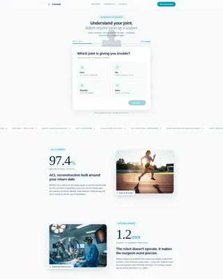 Orthopedic Surgeon Specialist Booking Website Template