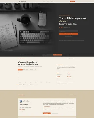 Mobile Dev Newsletter Landing Page Template