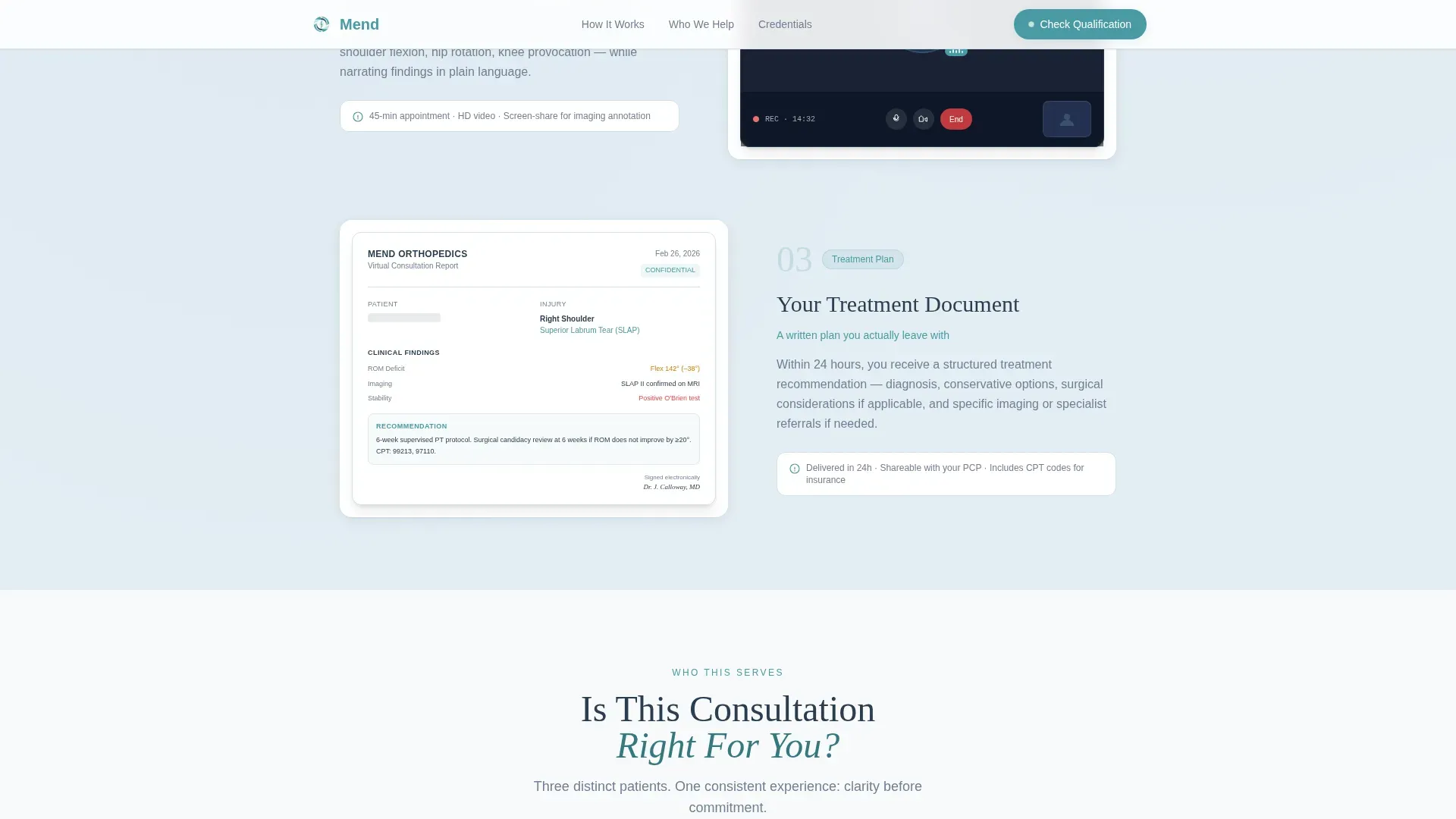 Orthopedic Surgeon Professional Website Template