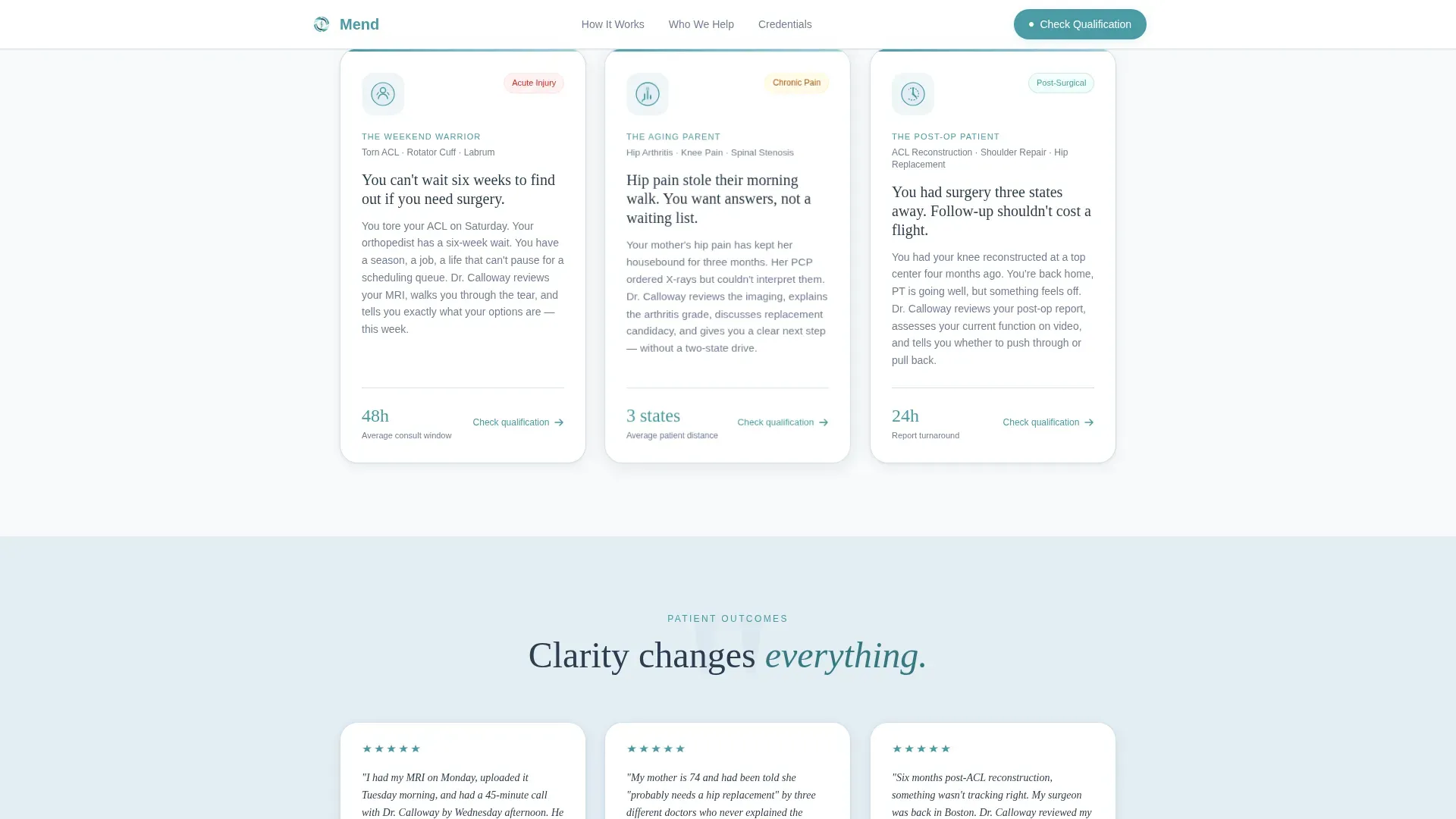 Orthopedic Surgeon Professional Website Template