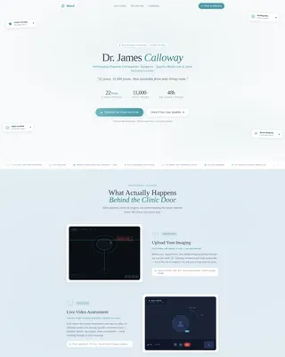 Orthopedic Surgeon Professional Website Template