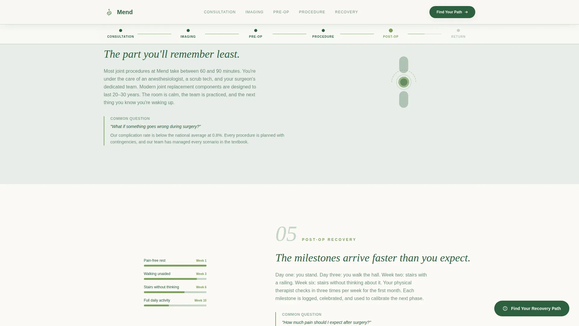 Orthopedic & Sports Medicine Booking Website Template