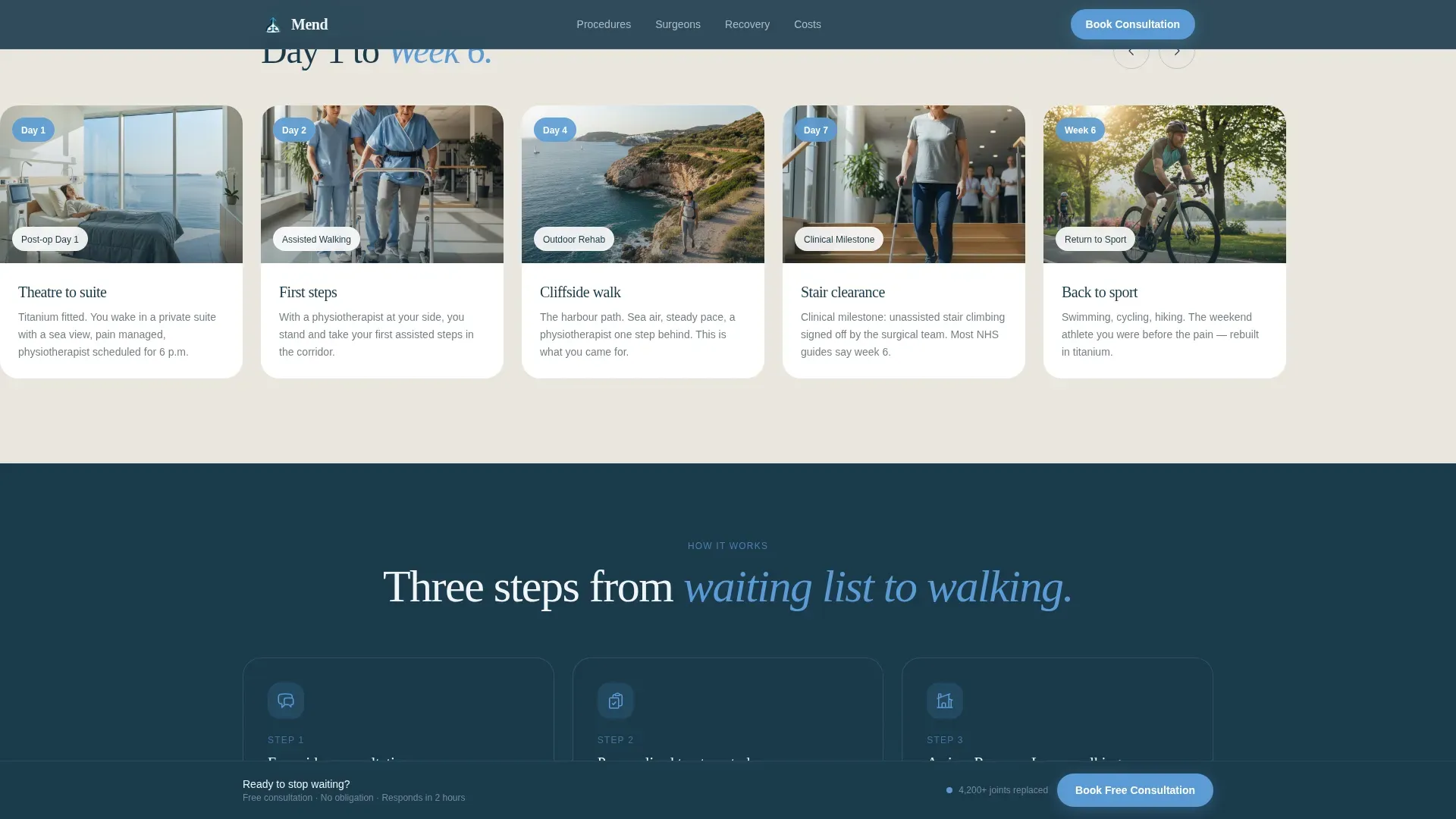 Medical Tourism & Concierge Booking Website Template