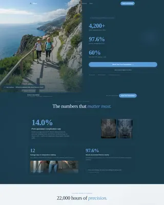 Medical Tourism & Concierge Booking Website Template