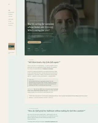 Osteoporosis Care FAQ Website Template