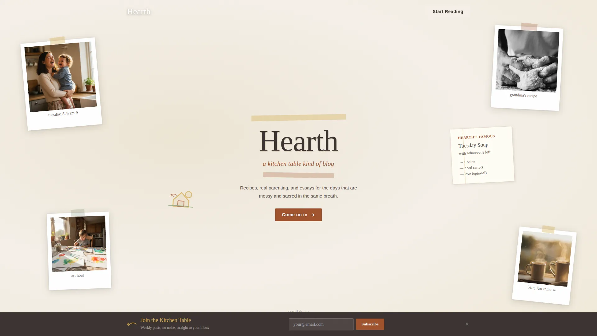 Mom Blog Landing Page Template | Hub & Spoke