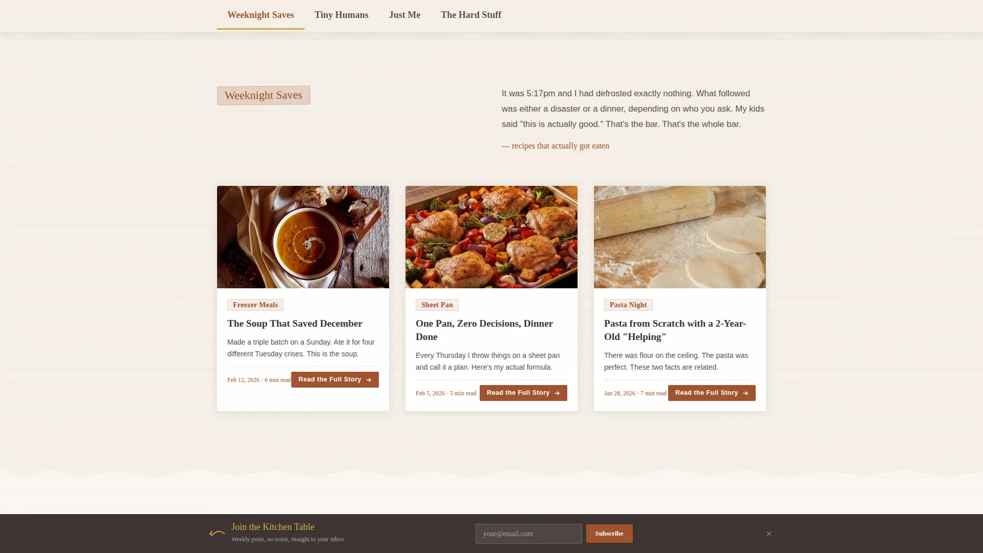 Mom Blog Landing Page Template | Hub & Spoke