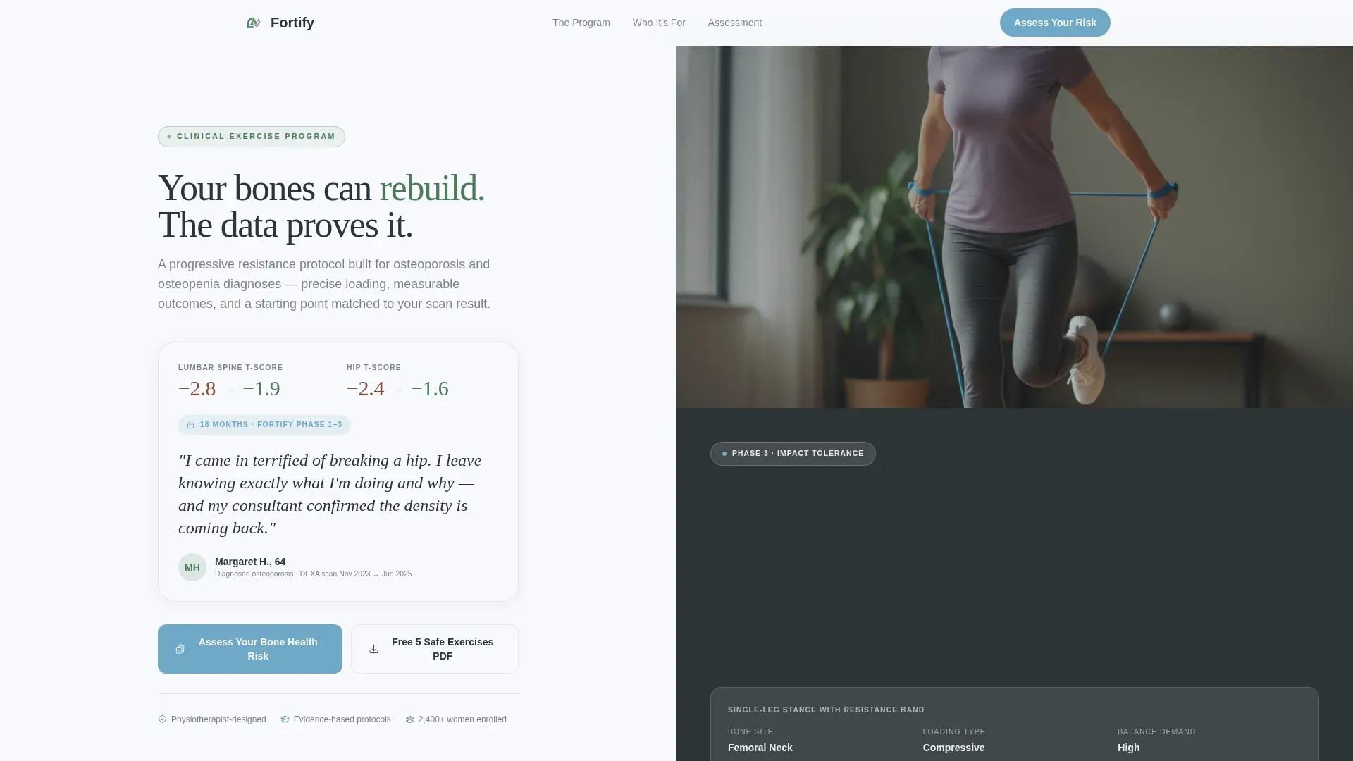 Osteoporosis Care Reviews Website Template