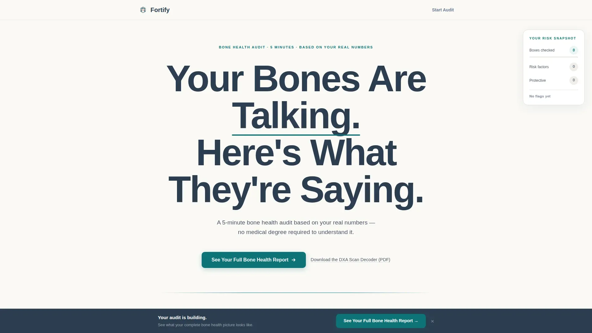 Osteoporosis Care Education Website Template