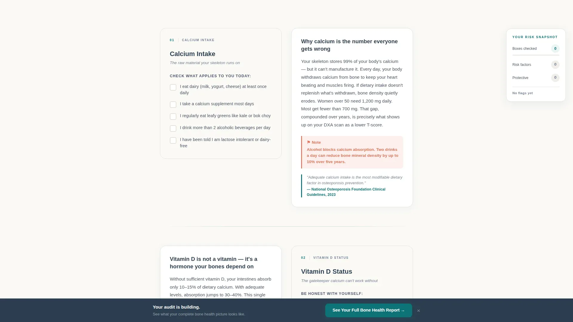 Osteoporosis Care Education Website Template