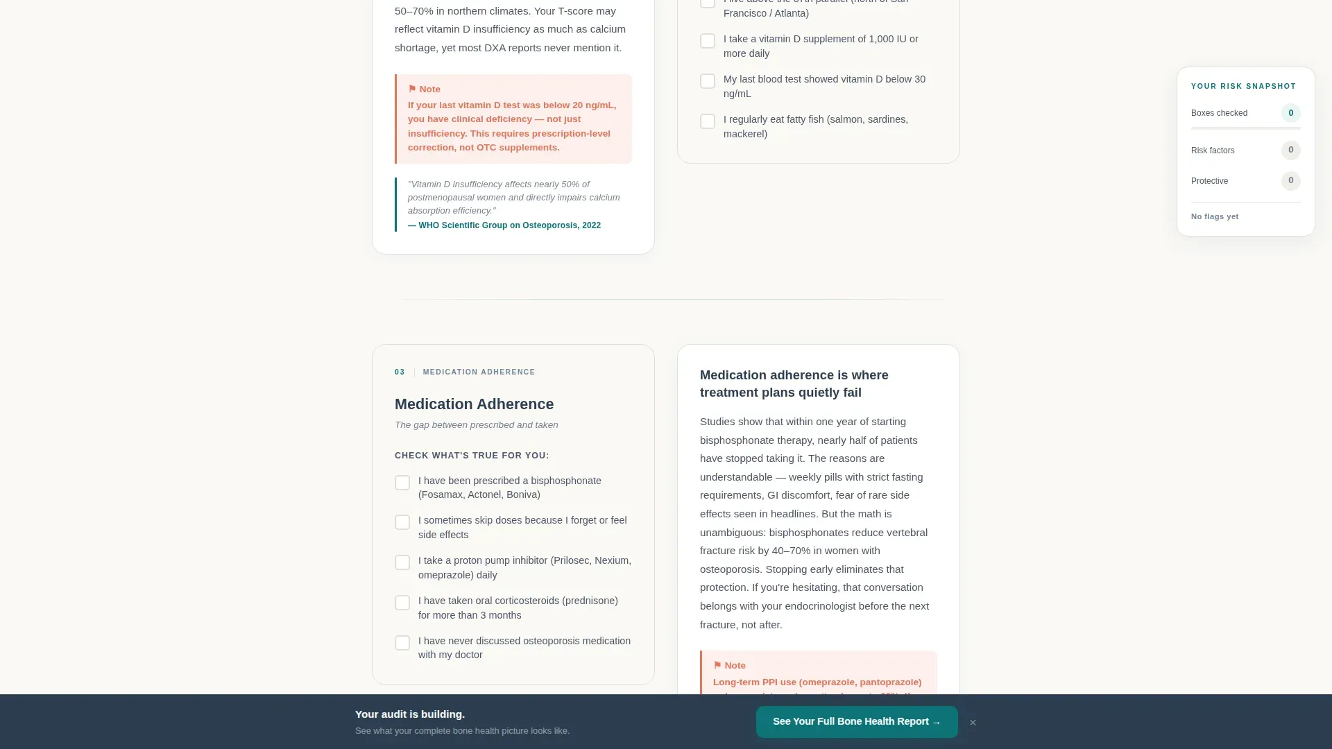Osteoporosis Care Education Website Template
