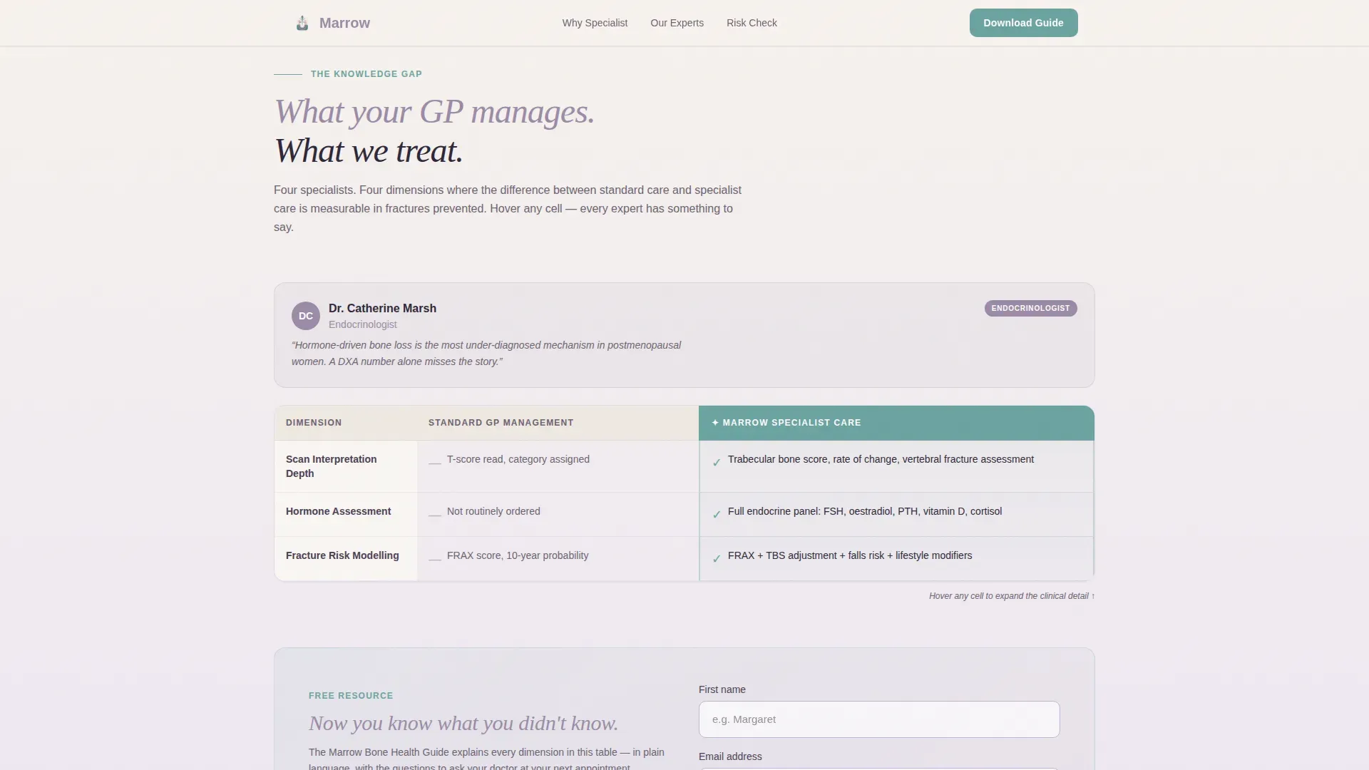 Osteoporosis Care Professional Website Template