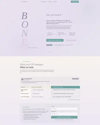 Osteoporosis Care Professional Website Template