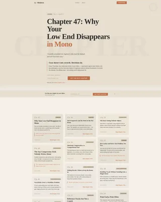 Music Production Newsletter Landing Page Template
